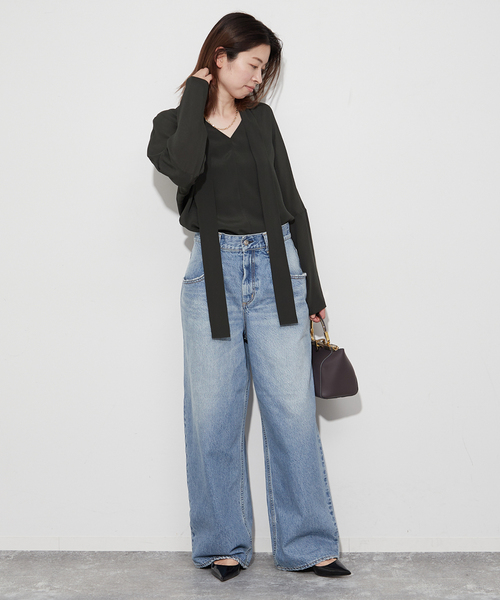 plage（プラージュ）の「【R'IAM】WIDE デニム（デニムパンツ）」 - WEAR