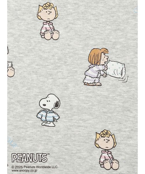 セール】【PEANUTS】オリジナルアート 総柄プルオーバー（ルームウェア