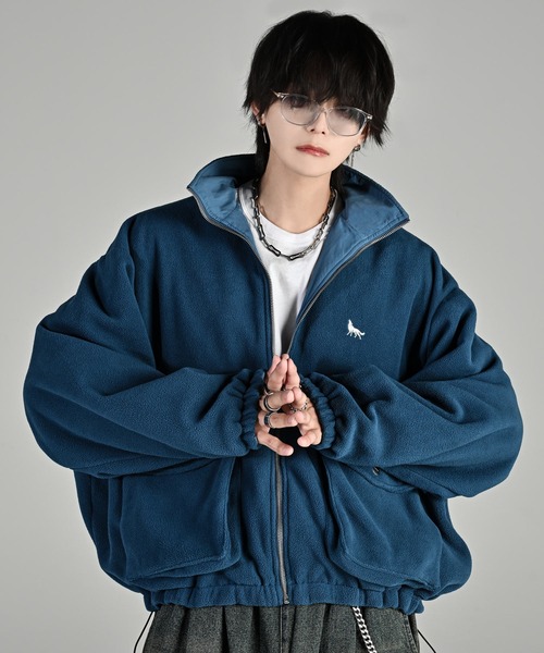 ADRER（アドラー）の「Nylon × Fleece Reversible Short Blouson