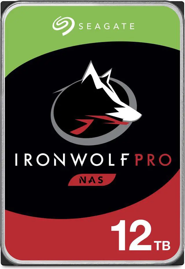 Seagate IronWolf Pro 12TB NAS Hard Drive 7200 RPM 256MB Cache CMR