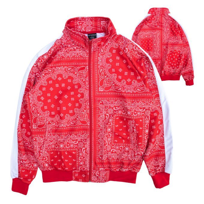 ありそうでなかった!! バンダナ柄セットアップ!! ジャージ素材 VICTORIOUS