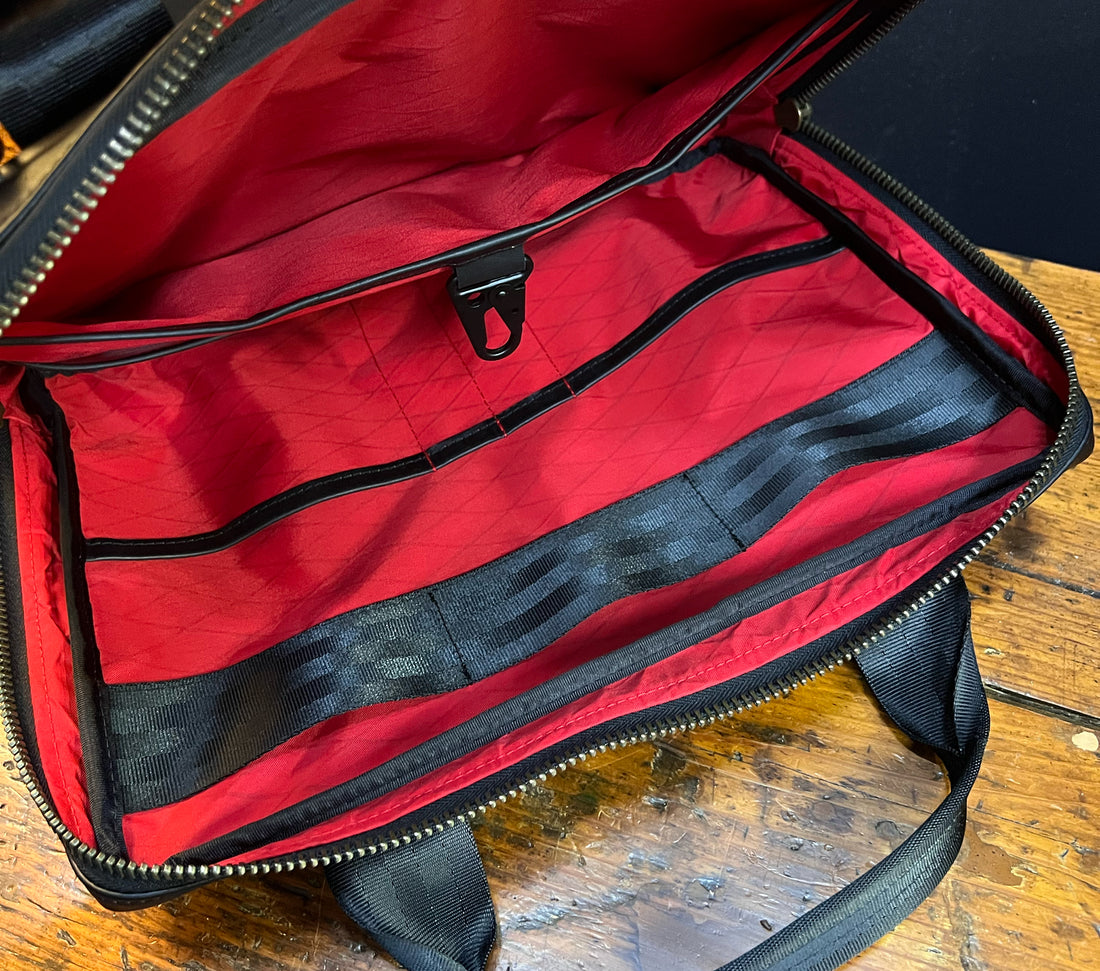 Slim Briefcase Horween Austin Calf Leather x Redrum X-PAC™ / Low