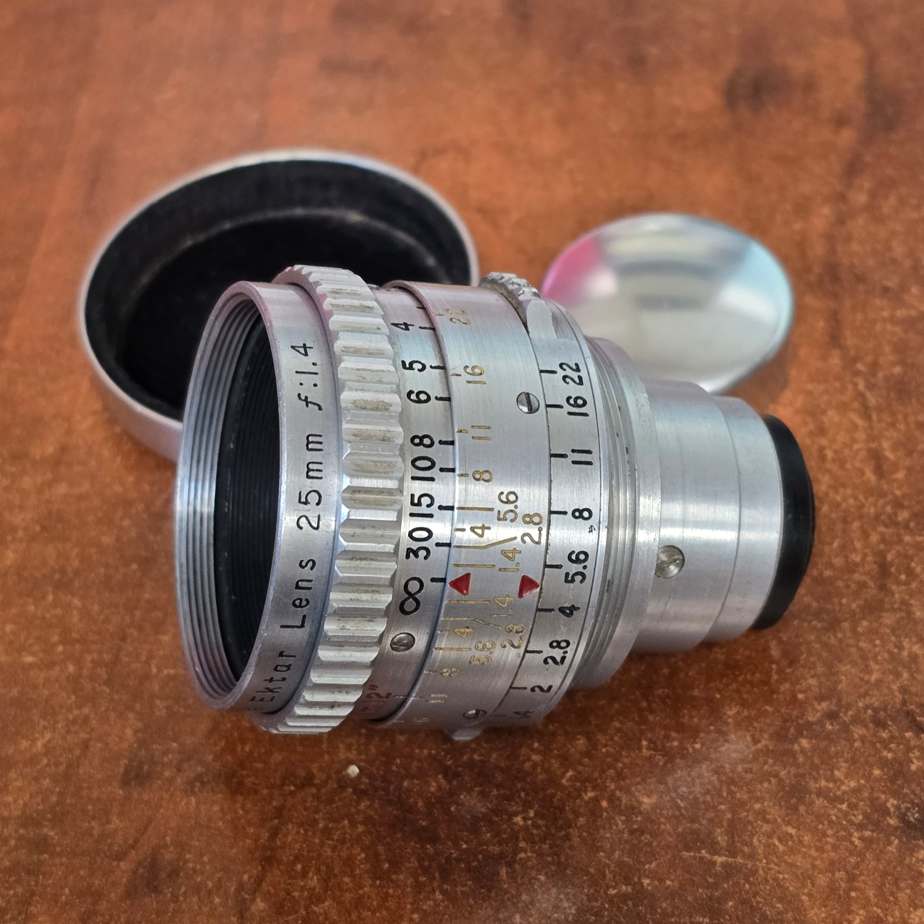 Kodak Cine Ektar II 25mm f1.4 Lens S-Mount Lens S# EI222 – Du-All