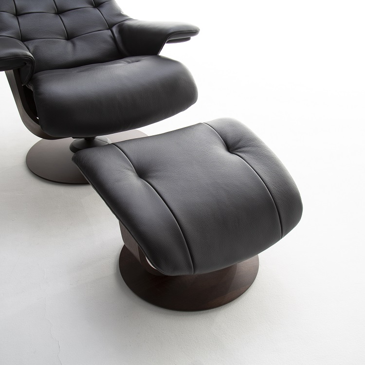 ザ・ファースト RU7200（M）オットマンセット ブラック モカブラウン