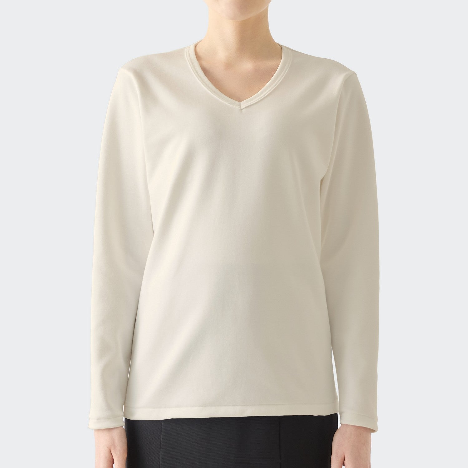 WOMEN 長袖 Vネック | 高級無地Tシャツ専門店 | EIJI 1926（エイジ）