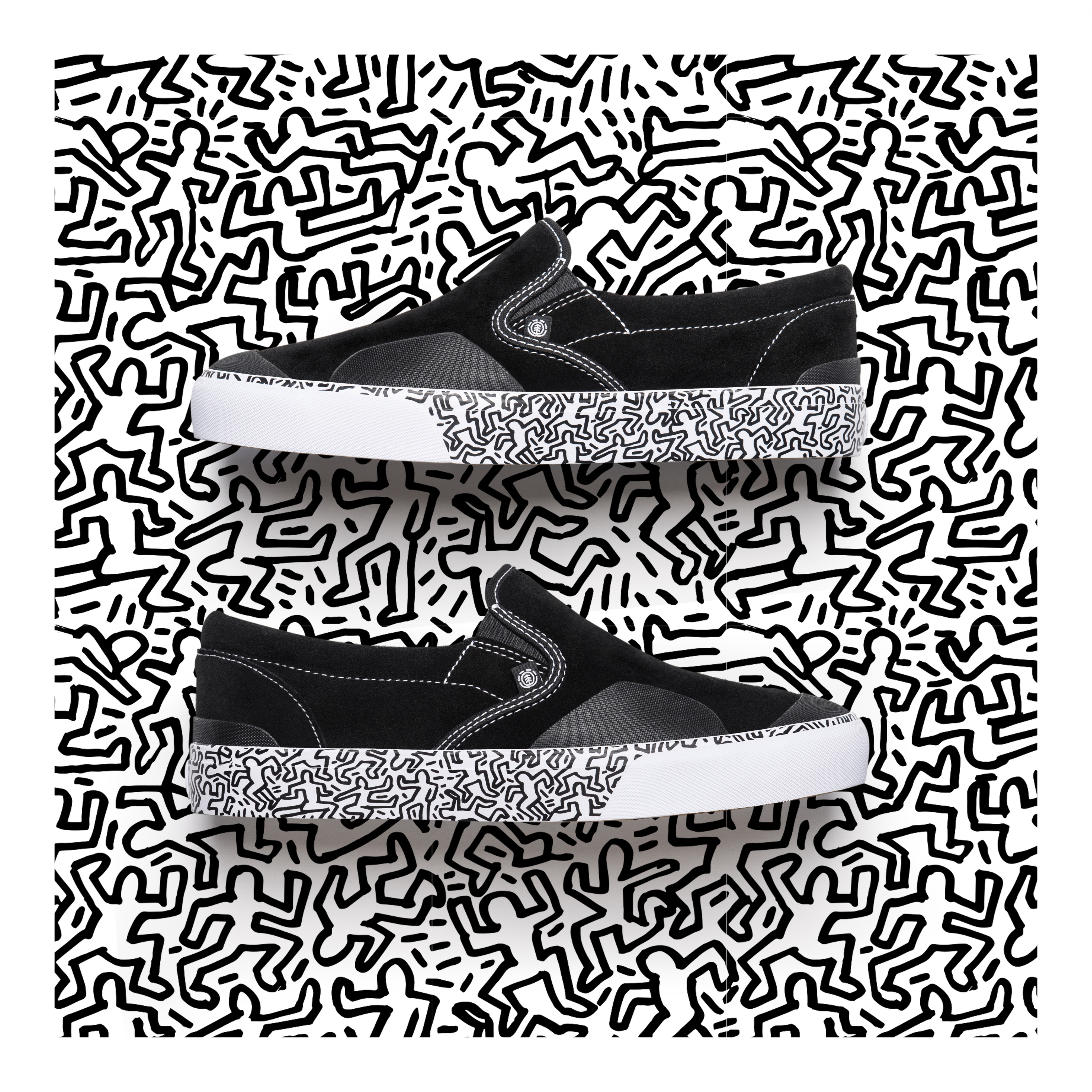 KEITH HARINGと人気スケボーブランド「ELEMENT」によるコラボストアが