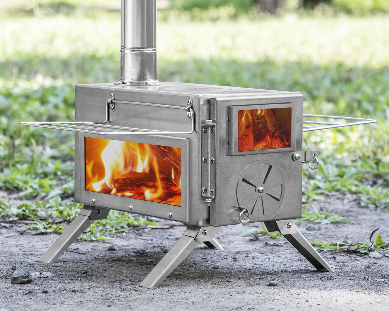 FIELDOOR（フィールドア） | 薪ストーブ 2面ガラス窓タイプ