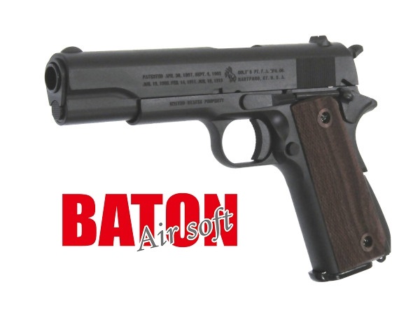 BATON Airsoft: M1911A1 Co2ブローバック Limited.2 セラコート