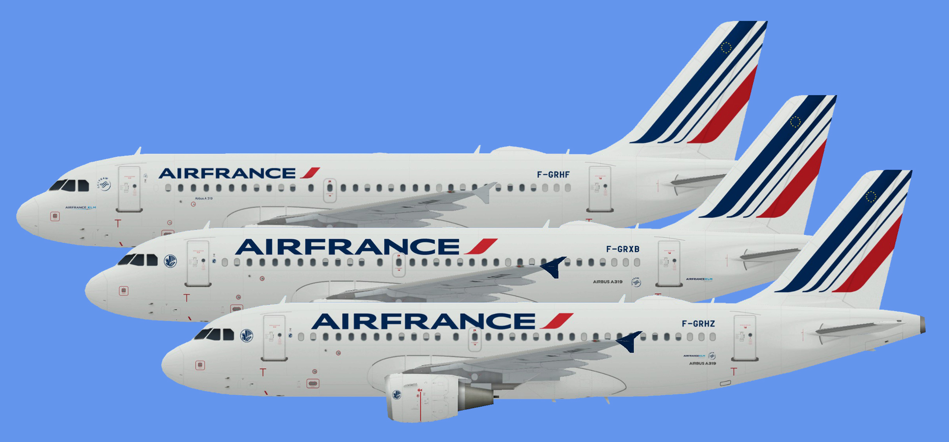 Air France Airbus A319 - The Flying Carpet Hub
