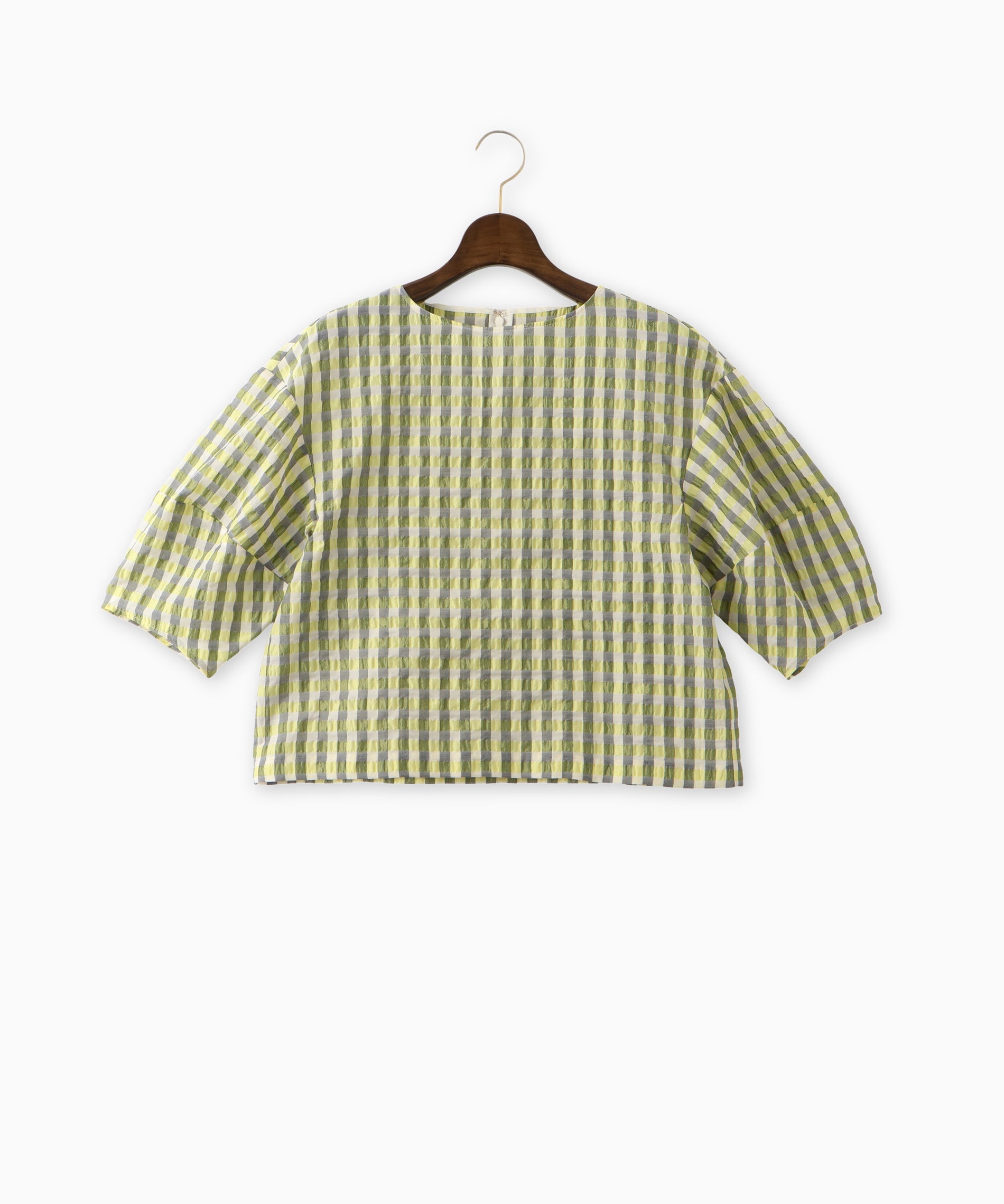 ギンガムチェックブラウス – FACE SANS FARD