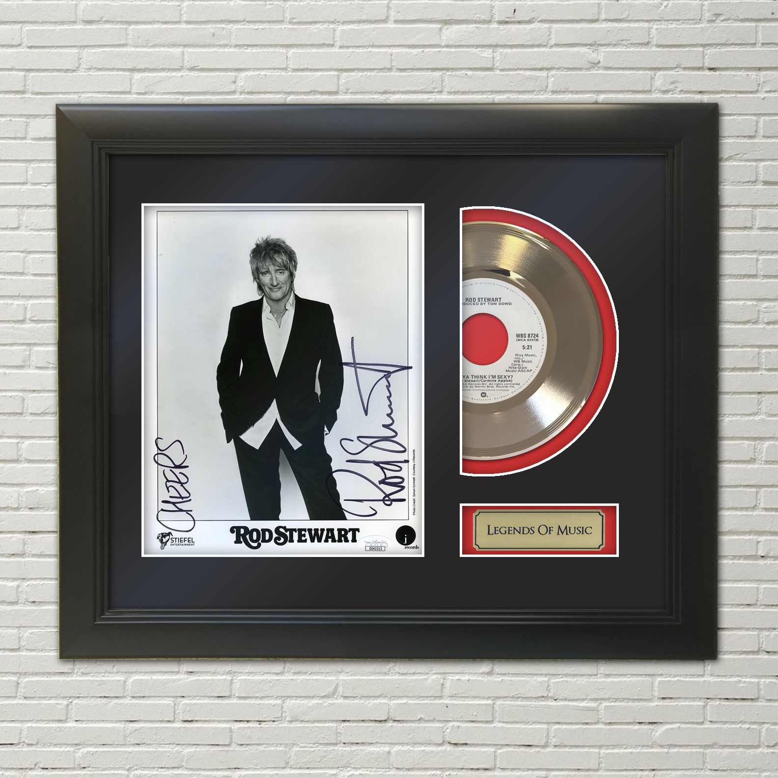 Rod Stewart - Do Ya Think I'm Sexy Reproduction Signature Framed