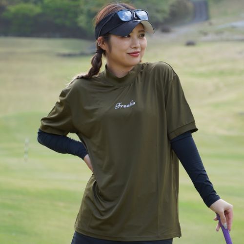 ゴルフフリークス】Freaks logo mock neck shirts(フリークスロゴ