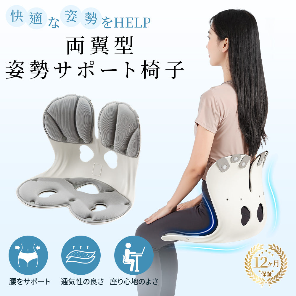 HAGOOGI(ハゴオギ) 姿勢 矯正 椅子 姿勢がよくなる椅子 「理学療法士