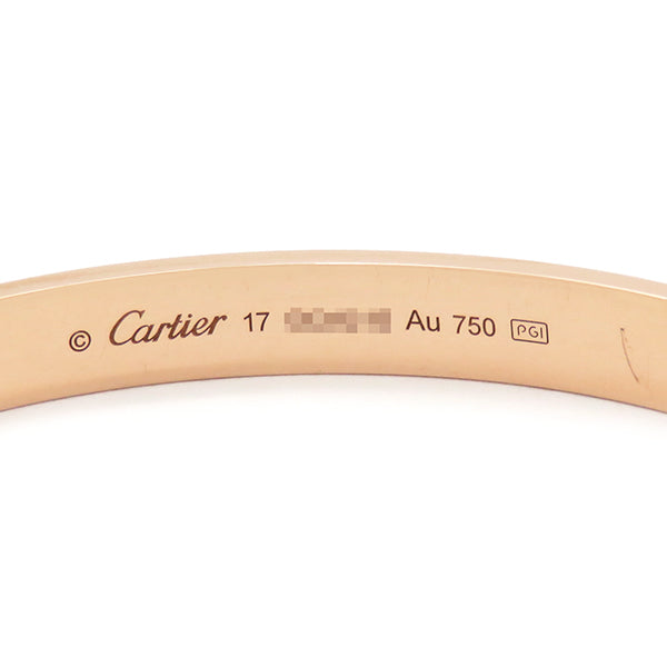 カルティエ Cartier LOVE ラブブレス オープン B6032617 ピンク