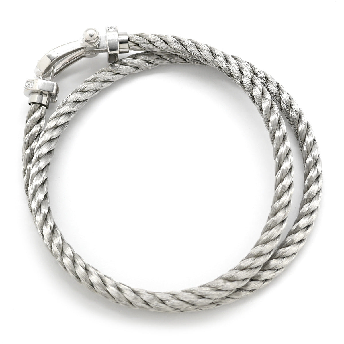 フレッド FRED フォース10 LM シルバー×ホワイトゴールド K18WG