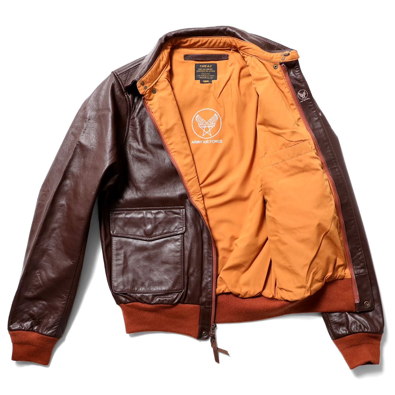 ボディ全体に“馬革”を使用したこだわりの『A-2レザージャケット