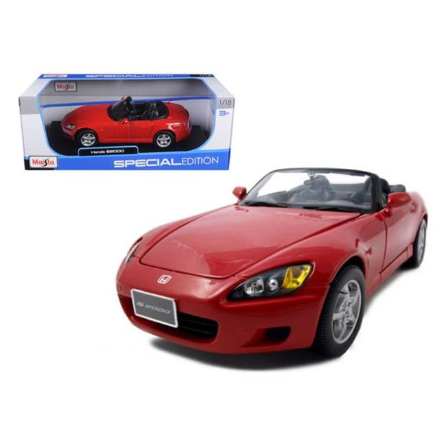 1:18 Scale Honda S2000 Red Diecast Model Car with Steerable Wheels