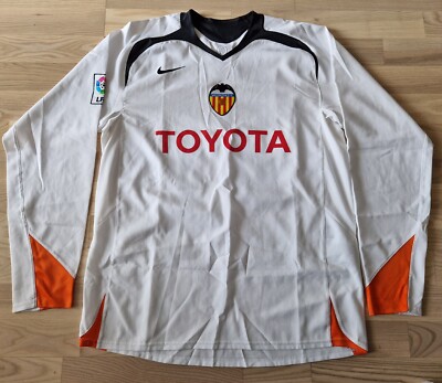 Nike Valencia CF 2005 2006 football home shirt Pablo Aimar jersey