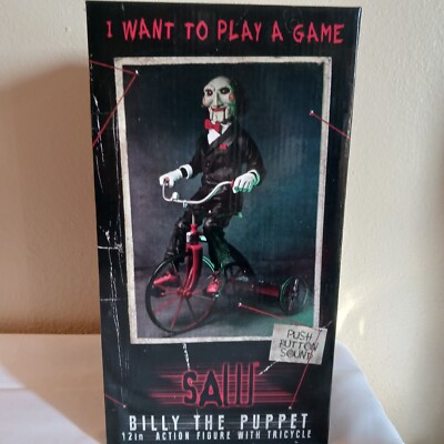 NECA Saw Billy Puppet on Tricycle 12“ Action Figure NIB