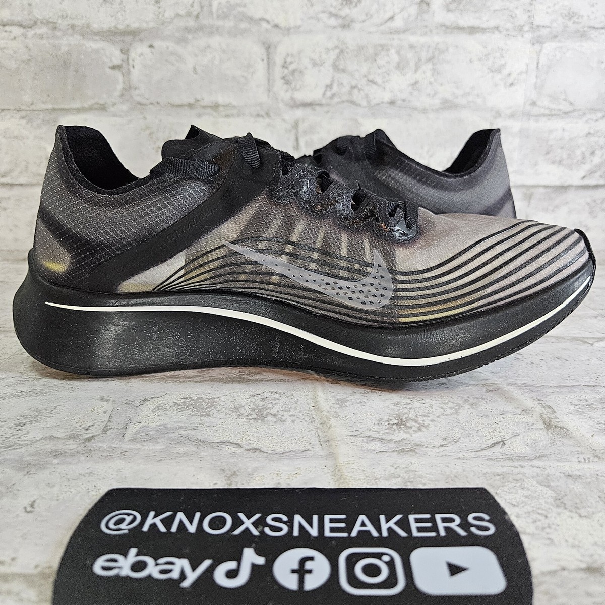 Nike Zoom Fly SP X Gyakusou Undercover Black Sail AR4349-001 Men's