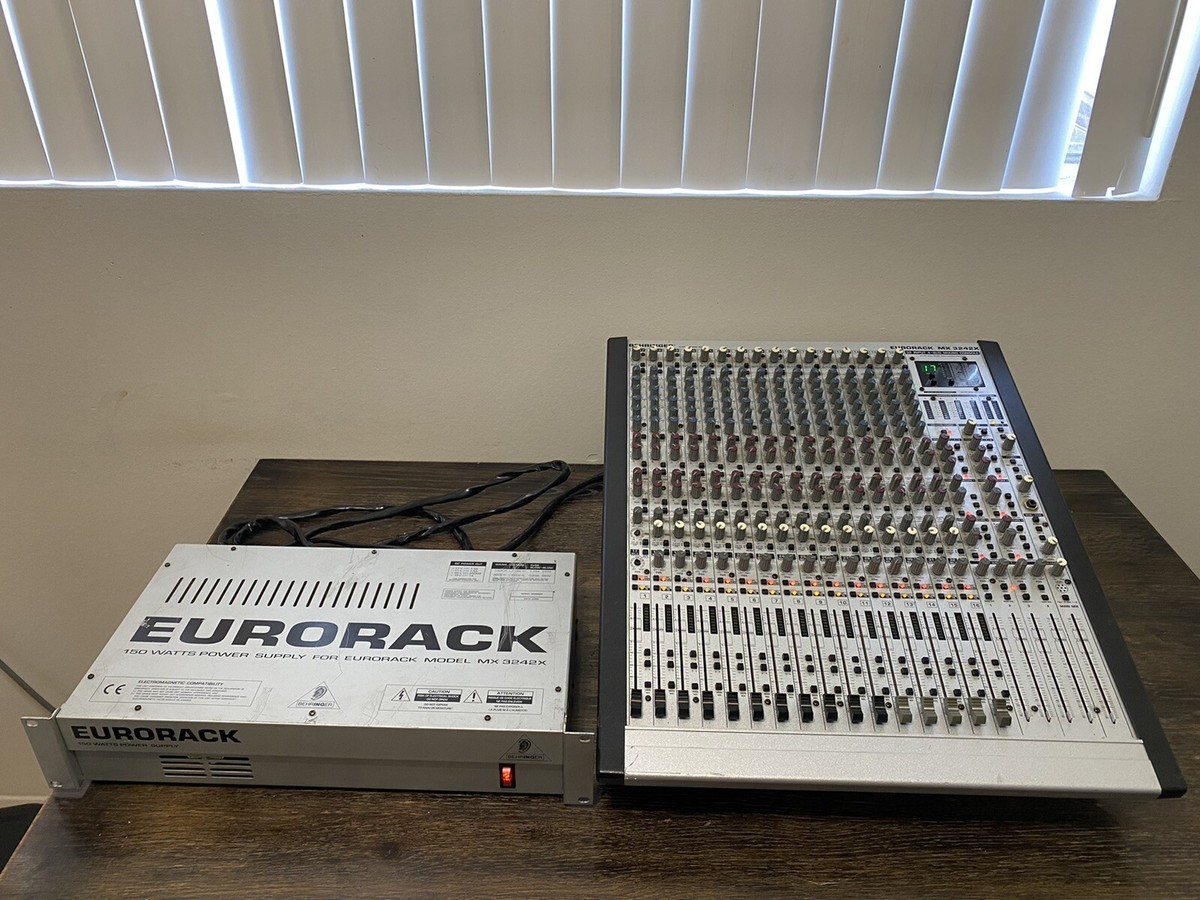 Behringer Eurorack MX 3242X 32 Input 4 Bus Mixing Console W/ Power