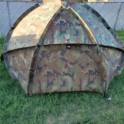 ノースフェイステント極寒仕様ECWT カモフラージュとスノーフライ US