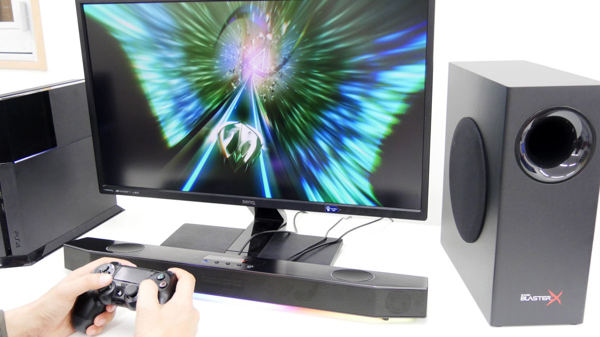迫力の低音でゲームプレイにピッタリなアンダーモニターオーディオ