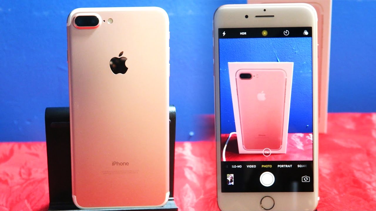 iPHONE 7 PLUS ROSE GOLD UNBOXING, REVIEW & COMPARISON! - YouTube