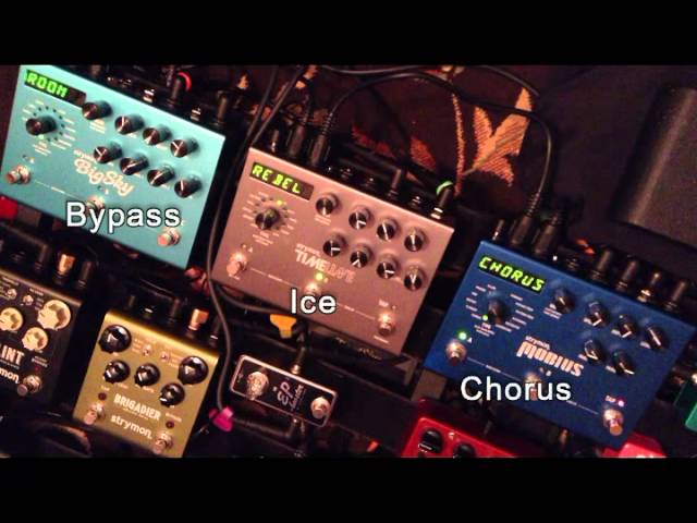 Strymon BigSky, Timeline & Mobius all together at once. - YouTube