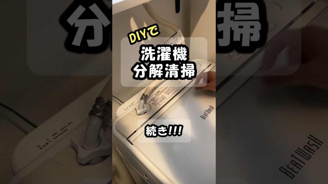 洗濯槽クリーナーだけでは限界なのか！？DIYで洗濯機を分解洗浄したら