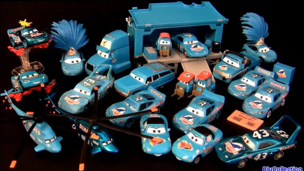 Disney Cars Gray Hauler, Mrs The King & The King 2 Pack + Huge