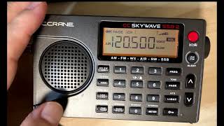 SP】 C.CRANE SKYWAVE SSB2 ポータブル受信機 BCLラジオ AM FM 短波