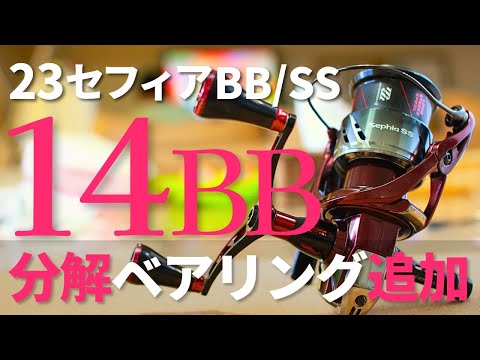 23セフィアSS c3000 / BB ベアリング7つ追加！エギング最強リール