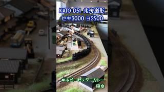 Nゲージ KATO D51北海道形 セキ3000 ヨ3500#鉄道模型 #nゲージ - YouTube