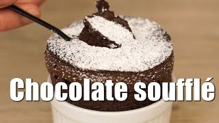 Chocolate soufflé チョコレートスフレ - YouTube