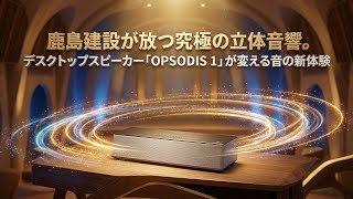 鹿島建設が放つ究極の立体音響。デスクトップスピーカー「OPSODIS 1