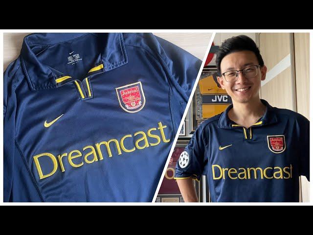 Arsenal 2000-2002 Third Kit with Dreamcast Sponsor as worn in
