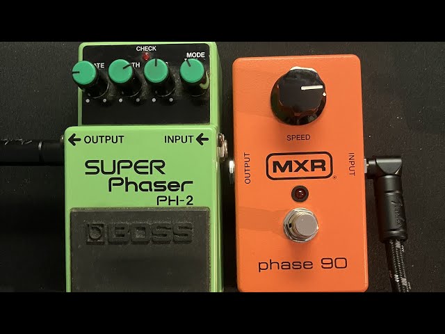 Phaser comparison BOSS PH-2 SUPER Phaser VS MXR phase 90 - YouTube