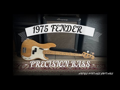 1975 FENDER PRECISION BASS - NATURAL FINISH - Andy's Vintage