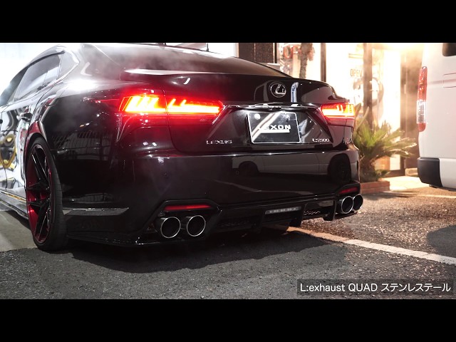 車検対応！2018 LEXUS LS500 マフラー LEXON L:exhaust QUAD[SUS304