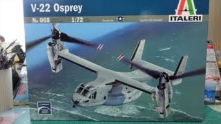 飛行機プラモ製作する。】イタレリ1/72 V－22オスプレイを俺好みに