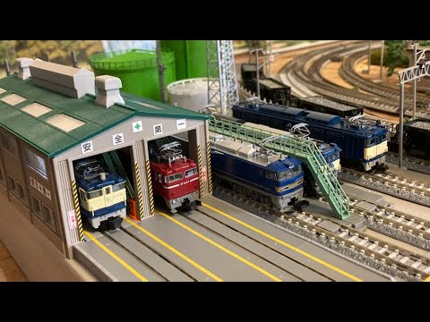 N gauge] I tried assembling a locomotive depot rail set. - YouTube