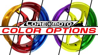 Satin Gold Core Moto Apex-6 Lightest forged motorcycle wheels for ZX14