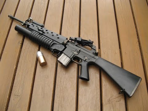 アリイ M203 グレネードランチャー プラモデル & MGC M16A1(ABS)モデル