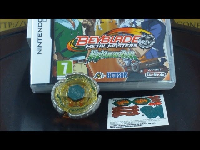 Beyblade Metal Masters Nightmare Rex SW145SD (Jeu DS) UNBOXING HD
