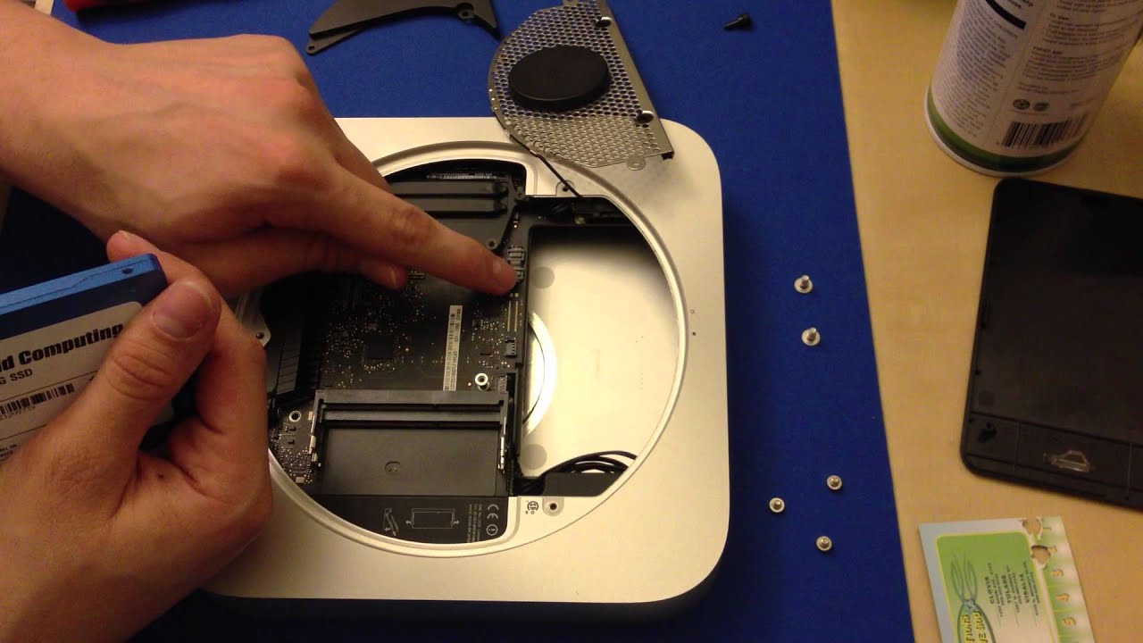 2012 Mac Mini Ram and SSD Upgrade - YouTube