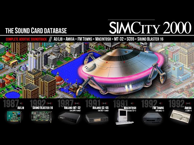 SIMCITY 2000 - Full Soundtrack Combined (AdLib, SB16, MT-32, SC55
