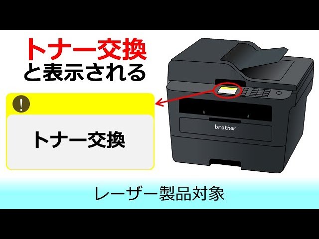 トナー交換」と表示されたときは - YouTube