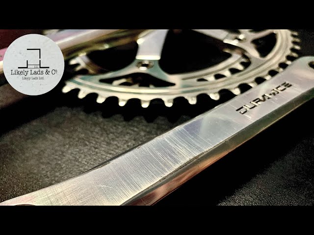 Shimano DURA ACE 7400 シマノ デュラエース アルミの傷を落として鏡面