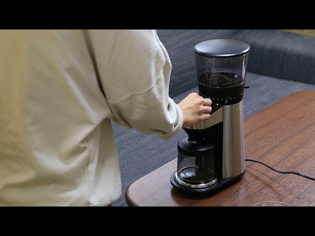 OXO バリスタブレイン スケール付グラインダー コーヒー豆挽き手順